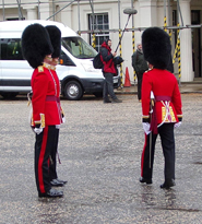 Officiers on parade