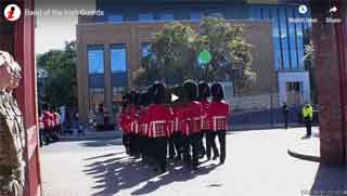With the Irish Guards in Victoria Barracks
