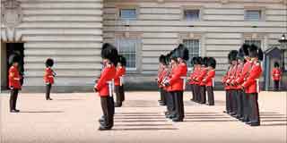 Changing The Queen's Guard at Buckingham Palace